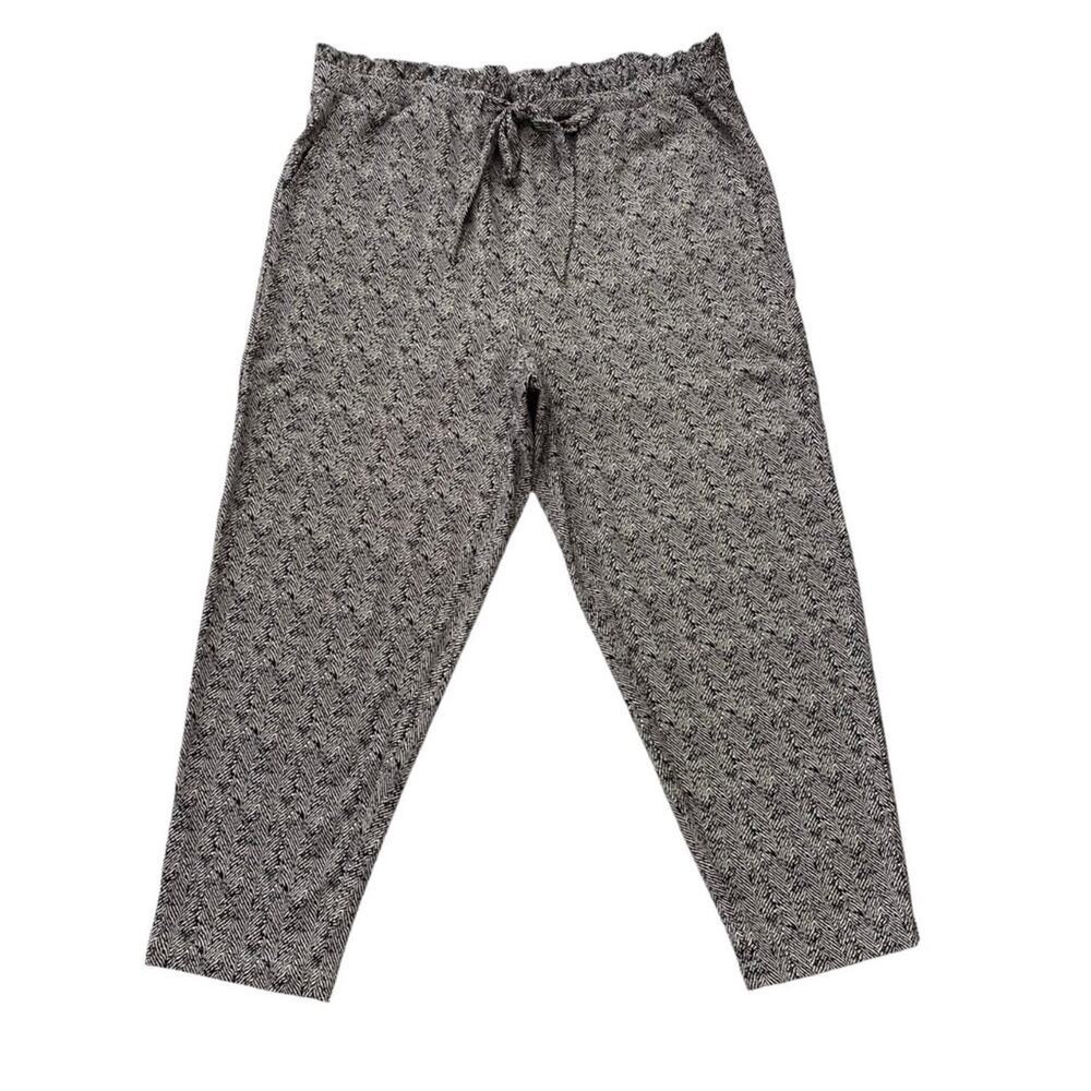 Torrid Herringbone Ponte Paper Bag Elastic Waist Pull On Pants 2x - Picture 3 of 9